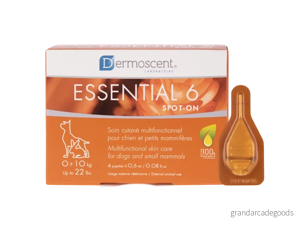 Dermoscent Essential 6 Spot-on för Hundar och Smådjur Small - 4 x 0,6 ml 3760098110018