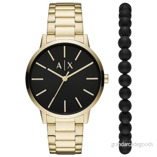 Armani Exchange SET Klocka goldcoloured, Storlek: One Size, Gold coloured 4048803183168