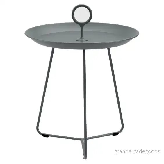 HOUE EYELET Tray Table Bricka bord Dark Grey Ø45 H47 x Ø43,4 W43,4 cm 5714098023951 HOUE EYELET Tray Table Bricka bord Dark Grey Ø45 H47 x Ø43,4 W43,4 cm 5714098023951