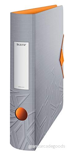 Leitz 180 aktiv urban chic A4 spakbågsfil, grå, böjd ryggrad 65 mm bredd, elastisk fästning, lätt polyfoam, chic, 11170088 4002432124268