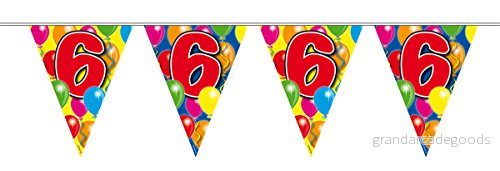 Folat 6 års kransballonger 10 meter 8714572045360