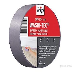 Kip Tape 209 23 Washi Tec tunt täckband av special papper för slumpmässiga färgkanter målarkarp sträckning och målning på känsliga underlag 24 mm x 50 m 4013142209237 Kip Tape 209 23 Washi Tec tunt täckband av special papper för slumpmässiga färgkanter målarkarp sträckning och målning på känsliga underlag 24 mm x 50 m 4013142209237