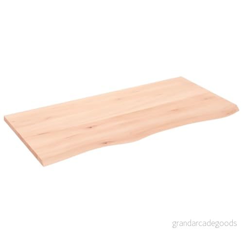 Hyllplan 100x50x2 cm obehandlad massiv ek 8720845812874