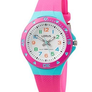 Lorus barn flicka klocka rostfritt stål Rosa turkos 4894138340963