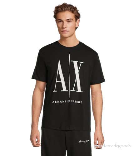 Armani Exchange Tshirt med print, Storlek: Large, Black 8055180478554
