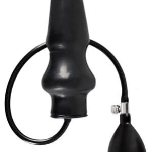 Late X Uppblåsbar latexplugg, Svart, 20 cm 4024144513932