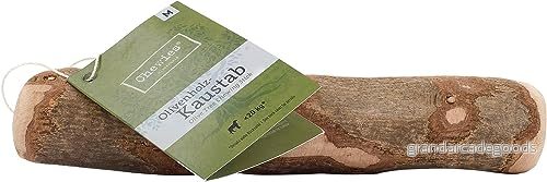 Chewies Tuggben hundleksak av olivträ för hundar 100% naturliga hundtillbehör, låg risk och hållbar storlek M: upp till 20 kg kroppsvikt 4260379446717