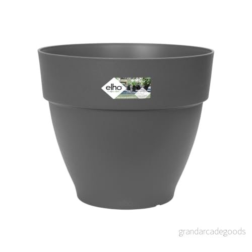 elho Vibia Campana rund 40 växtkruka för utomhus 100% återvunnen plast Ø 39 x H 33 cm svart/antracit 8711904333218