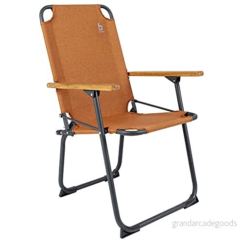 Bo Camp Campingstol, Bushwick, trädgård, fällstol, hopfällbar stol, aluminium, trä, 100 kg lera 8712013118826