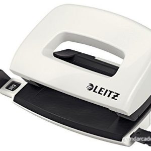 Leitz WOW Mini Hålslag, 10 ark, styrskena med formatmarkeringar, metall, vit, 50601001 4002432101368 Leitz WOW Mini Hålslag, 10 ark, styrskena med formatmarkeringar, metall, vit, 50601001 4002432101368