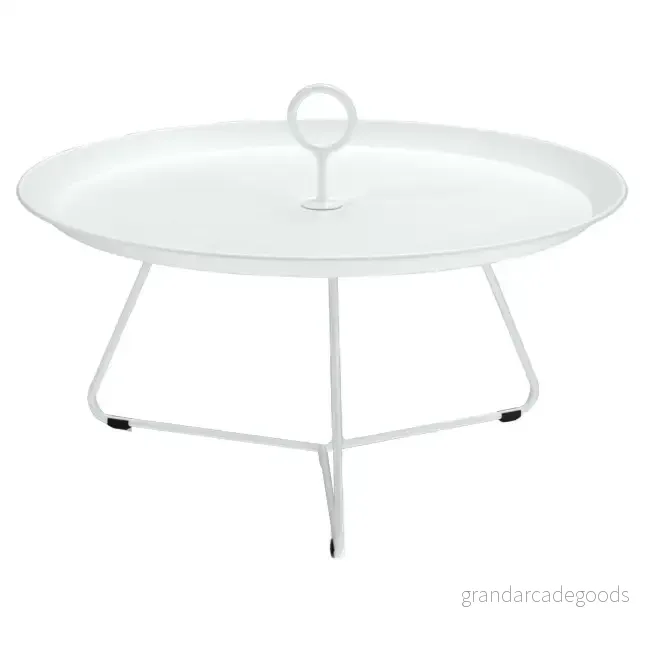 HOUE EYELET Tray Table Bricka bord White Ø70 H53 x Ø71 W71 cm 5714098024101