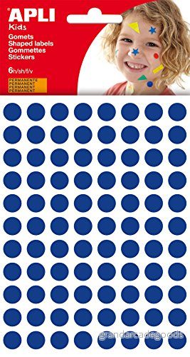 Autocollants Apli 6 feuilles Bleu 10 Unités 8410782132318