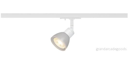 SLV 1 fas Puri/Spotlight, LED spotlight, tak, spårsystem, interiörbelysning/GU10 10 W vit, aluminium, 4024163135979