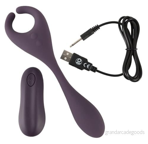 Couples Choice Fjärrstyrd parvibrator, Purpur, 18,5 cm 4024144553525