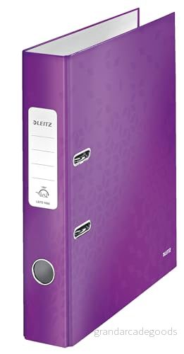 Leitz WOW Gaffelpärm, A4, 50 mm bred rygg, lila, 10060062 4002432104079