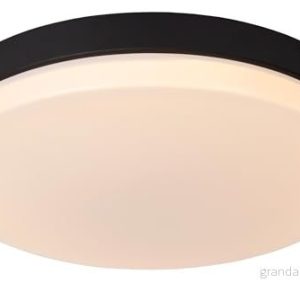LUCIDE BISKIT Taklampa för badrum Ø 40 cm LED 1 x 36 W, 2 700K IP44 Rörelsedetektor och dag/natt svart 5411212792198 LUCIDE BISKIT Taklampa för badrum Ø 40 cm LED 1 x 36 W, 2 700K IP44 Rörelsedetektor och dag/natt svart 5411212792198