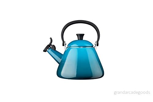 Le Creuset Whistling Kettle Kone Deep Teal 1.6 Liter 630870268172