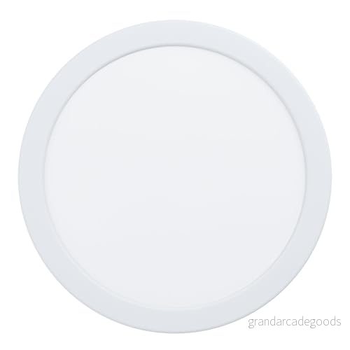 EGLO LED installationsstrålkastare Fueva 5, Ø 21,6 cm, spot av stål och en plast lampyta, installationslampa i vitt, 9002759991517