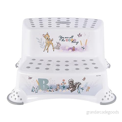 keeeper Bambi ståpall med två trappsteg, För barn i åldern 3 14 år, Halksäker, Igor, Nordic White (Vit) 4052396092998