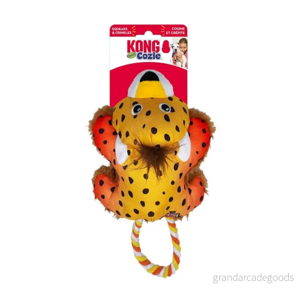 Kong Cozie Tuggz Cheetah S/M 26 cm 35585509013