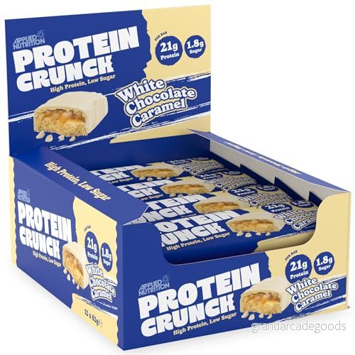 Applied Nutrition Protein Crunch Bar White Chocolate Caramel 62g x 12 5056555201237
