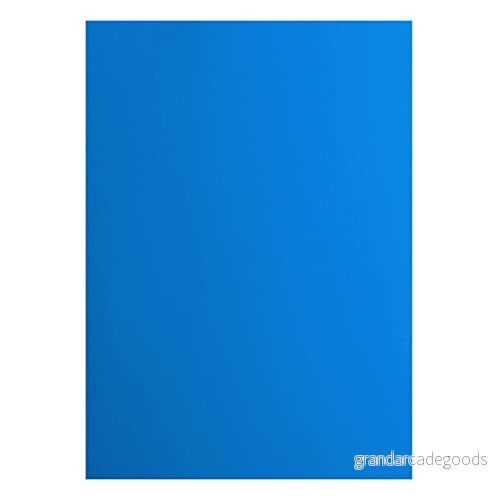 Vaessen Creative 2927 049 Florence Cardstock papper, blå, 216 gram/m², DIN A4, 10 stycken, slät, för scrapbooking, korttillverkning, stansning och andra pappershantverk 8716052221196
