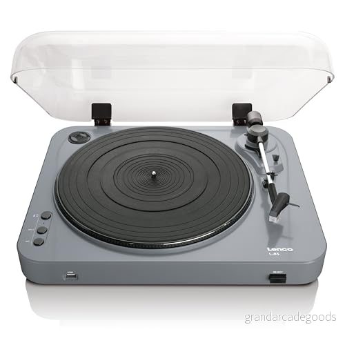 Lenco L 85 turntable with digital recorder Skivspelare Grå 8711902032960