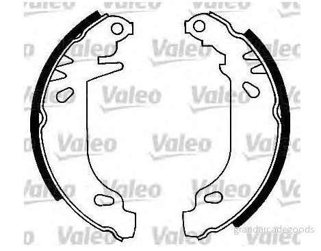 VALEO 562040 Mâchoires de Frein Essieu arrière 180 40 sans cylindre roue RENAULT: TWINGO 1, Rapid, CLIO 1 3276425620407