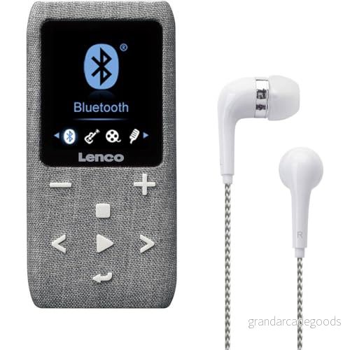Lenco Xemio 861GY MP3/MP4 Player with Bluetooth® 8GB Micro SD Card Grey MP3 spelare 8 GB 8711902042754