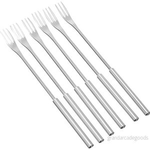KUHN RIKON 32040 ostfonduegafflar rostfritt stål 6 stycken, silver, 26,5 x 1,5 cm 7610154320409 KUHN RIKON 32040 ostfonduegafflar rostfritt stål 6 stycken, silver, 26,5 x 1,5 cm 7610154320409