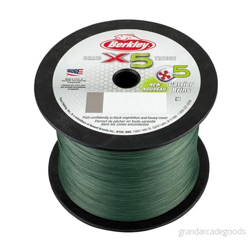 Berkley X5 Braid Low Vis Green 2000 m flätlina 0,12 mm 28632296295
