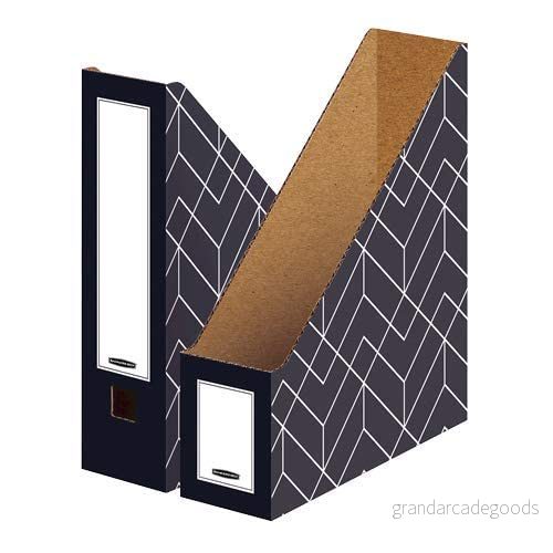 Bankers Box 4483501 Portariviste Dècor, wellpapp, grafitgrå, 5 pack 43859768349