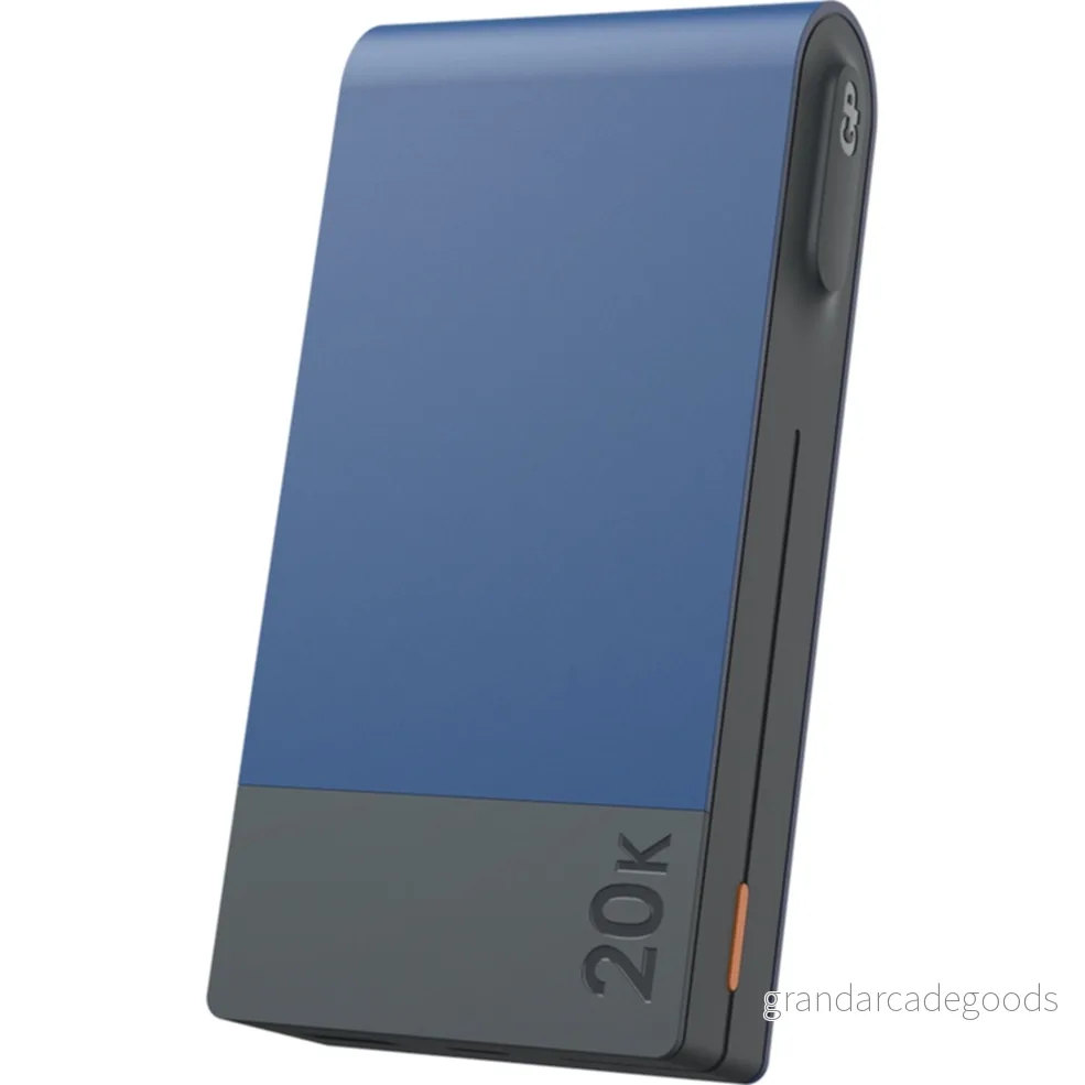 Externt batteri, Powerbank 20 000 mAh GPHögkapacitets powerbank, portabel laddare med USB typ C port snabbladdning för 3 enheter samtidigt Blå 4891199210907