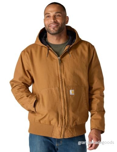 Carhartt herr arbete nytto ytterkläder Active Jacket J130, Brun, L 192776180564