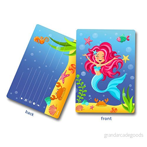 Folat BV Invitations Mermaid 8pcs. 8714572652186