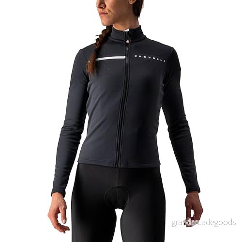castelli 4521531-085 SINERGIA 2 JERSEY FZ sweatshirt dam ljus svart/vit storlek L 8050949397572