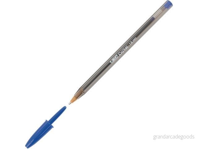 BIC Cristal stor, bred spets kulspetspennor, smidigt bläckflöde, lätt rökt fat, i blått, paket med 50 3086123175570 BIC Cristal stor, bred spets kulspetspennor, smidigt bläckflöde, lätt rökt fat, i blått, paket med 50 3086123175570
