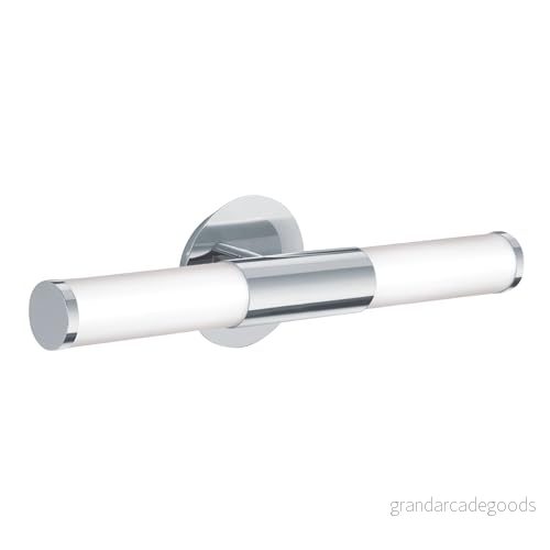 EGLO Vägglampa Palmera – 2 lampor spegellampa – Metall och opalmatt glas – Badrum – Krom/Vit 9002759872199 EGLO Vägglampa Palmera – 2 lampor spegellampa – Metall och opalmatt glas – Badrum – Krom/Vit 9002759872199