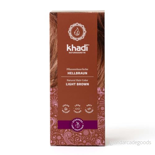 Khadi Växthårfärg, Ljusbrun, 100 g 4260378040145