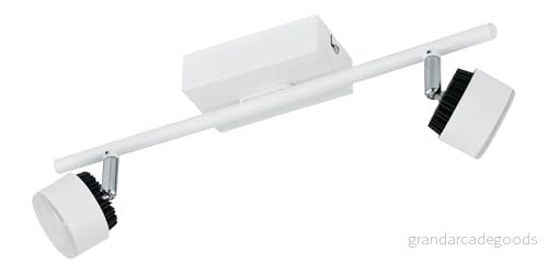 EGLO LED spotlights modell Armento/2, vit/svart 93853 E 9002759938536