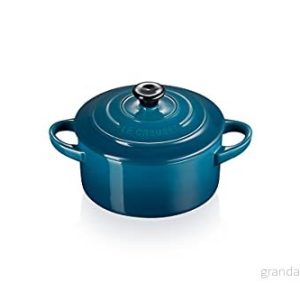 Le Creuset Serving Pan / Mini Casserole Signature Deep Teal ø 10 cm 250 ml 843251115266 Le Creuset Serving Pan / Mini Casserole Signature Deep Teal ø 10 cm 250 ml 843251115266