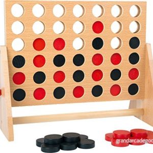 Small Foot brädspel fyra i en rad trä, klassiker stort utförande, från 5 år, 1981 familjeleksaker 4020972019813 Small Foot brädspel fyra i en rad trä, klassiker stort utförande, från 5 år, 1981 familjeleksaker 4020972019813