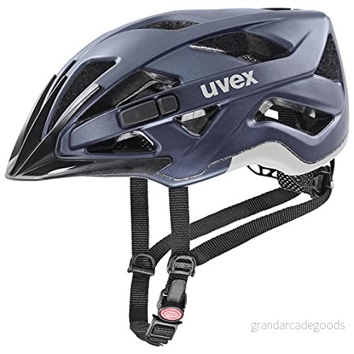 uvex active cc säker allroundhjälm för dam och herr individuell storleksanpassning anpassad LED belysning deep space sand matt 56 60 cm 4043197346397