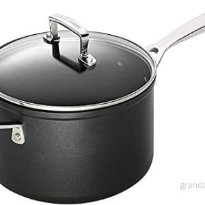 Le Creuset Aluminium nonstick profitkastrull, Ø 18 cm, lämplig för alla typer av spisar inklusive induktion, antracit/silver 630870273060 Le Creuset Aluminium nonstick profitkastrull, Ø 18 cm, lämplig för alla typer av spisar inklusive induktion, antracit/silver 630870273060
