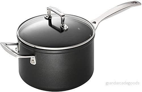 Le Creuset Aluminium nonstick profitkastrull, Ø 18 cm, lämplig för alla typer av spisar inklusive induktion, antracit/silver 630870273060