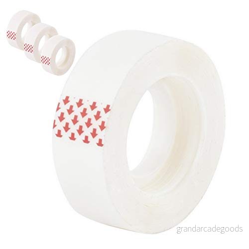D.RECT INVISIBLE tejpsats 8 stycken 19 mm x 33 m transparent paketband mångsidig crepe tejp pakettejp 5907814635273