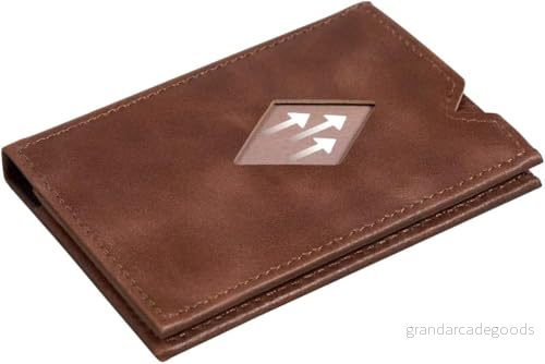 EXENTRI Miniwallet Wallet Brown Nylon, Leather, Stainless steel 7090024924201