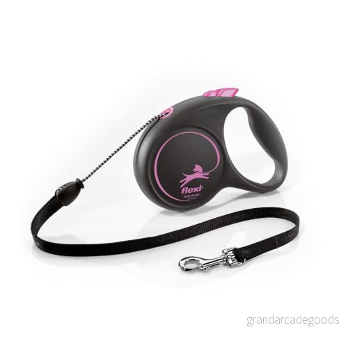 Flexi Black Design m leash 5 20 kg pink 4000498033418