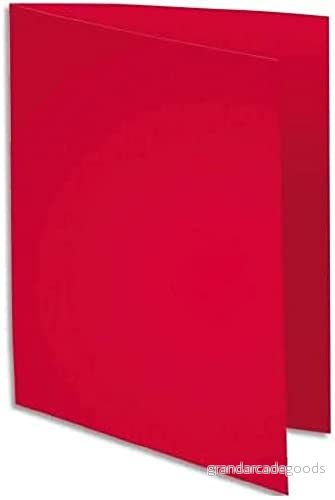 Exacompta Ref 800016E Förpackning med 100 färgglada ROCK''S 80 g/m2 undermappar PEFC™ certifierade storlek 22 x 31 cm för A4 format hallonfärgad 3288588000163