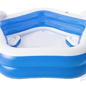 Bestway 54153, Uppblåsbar pool, 575 l, Femsidig, 3 År, Vinyl, Blå, Vit 6942138972115 Bestway 54153, Uppblåsbar pool, 575 l, Femsidig, 3 År, Vinyl, Blå, Vit 6942138972115